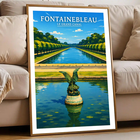 Affiche - Fontainebleau - Le Grand Canal