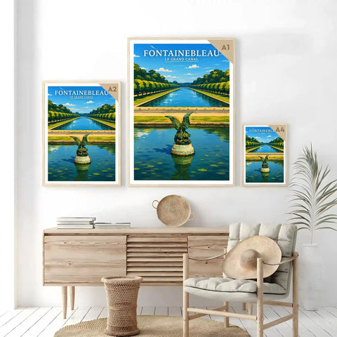 Affiche - Fontainebleau - Le Grand Canal
