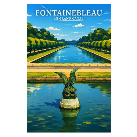 Affiche - Fontainebleau - Le Grand Canal