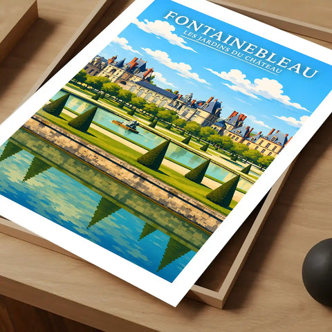 Affiche - Fontainebleau - Les Jardins du Château