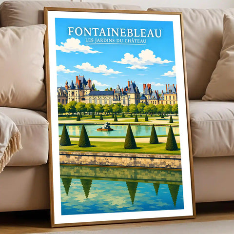 Affiche - Fontainebleau - Les Jardins du Château