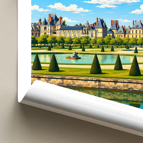 Affiche - Fontainebleau - Les Jardins du Château