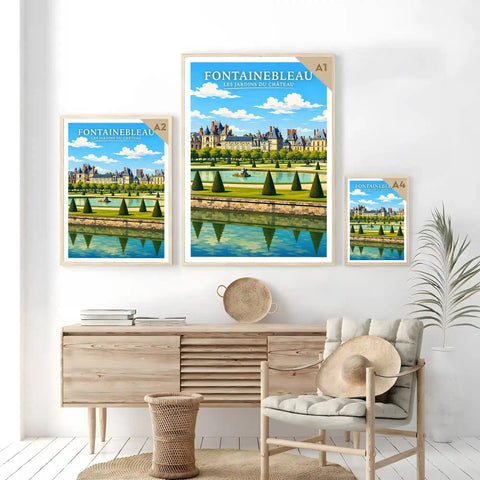 Affiche - Fontainebleau - Les Jardins du Château
