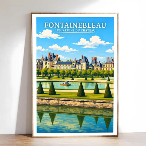 Affiche - Fontainebleau - Les Jardins du Château