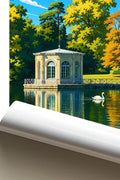 Affiche - Fontainebleau - Pavillon de l'Étang - affiche fontainebleau