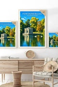 Affiche - Fontainebleau - Pavillon de l'Étang - affiche fontainebleau