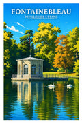 Affiche - Fontainebleau - Pavillon de l'Étang - affiche fontainebleau