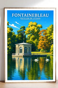 Affiche - Fontainebleau - Pavillon de l'Étang - affiche fontainebleau