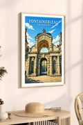 Affiche - Fontainebleau - Porte Baptistère - affiche fontainebleau