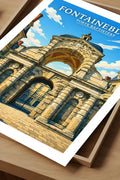 Affiche - Fontainebleau - Porte Baptistère - affiche fontainebleau