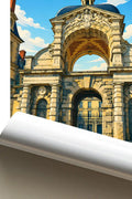 Affiche - Fontainebleau - Porte Baptistère - affiche fontainebleau