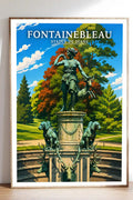 Affiche - Fontainebleau - Statue de Diane - affiche fontainebleau