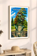 Affiche - Fontainebleau - Statue de Diane - affiche fontainebleau