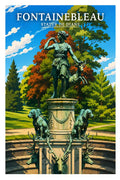 Affiche - Fontainebleau - Statue de Diane - affiche fontainebleau