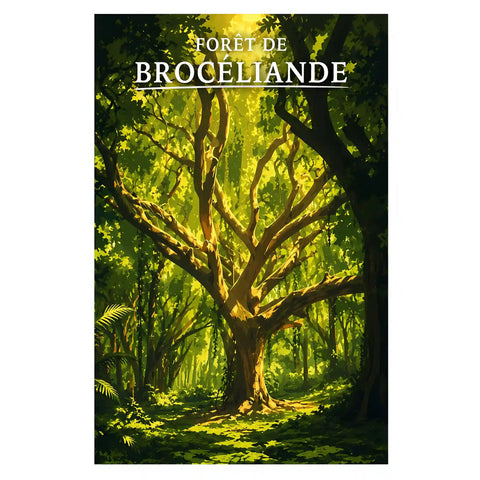 Affiche - Forêt de Brocéliande