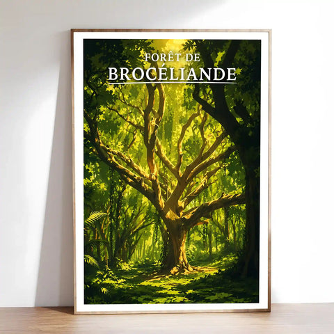 Affiche - Forêt de Brocéliande