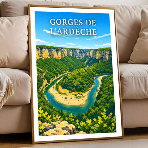 Affiche - Gorges de l'Ardèche