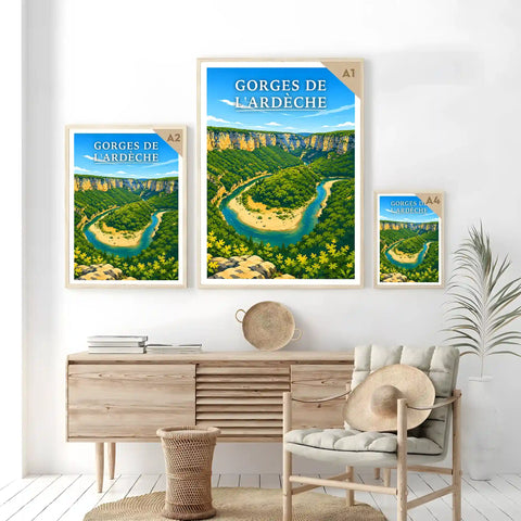 Affiche - Gorges de l'Ardèche