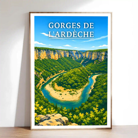 Affiche - Gorges de l'Ardèche