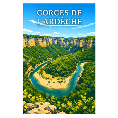 Affiche - Gorges de l'Ardèche
