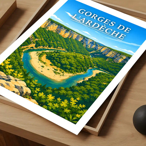 Affiche - Gorges de l'Ardèche