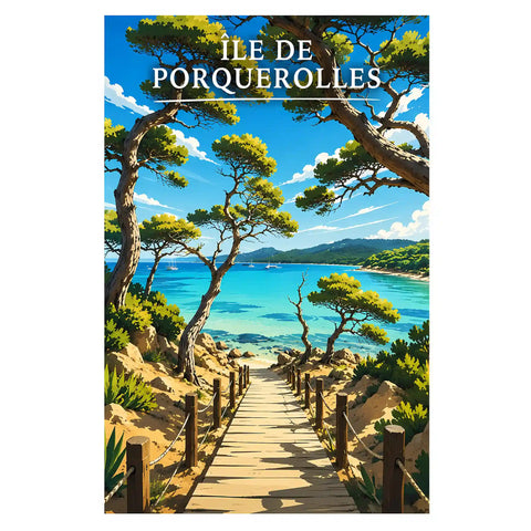 Affiche - Île de Porquerolles