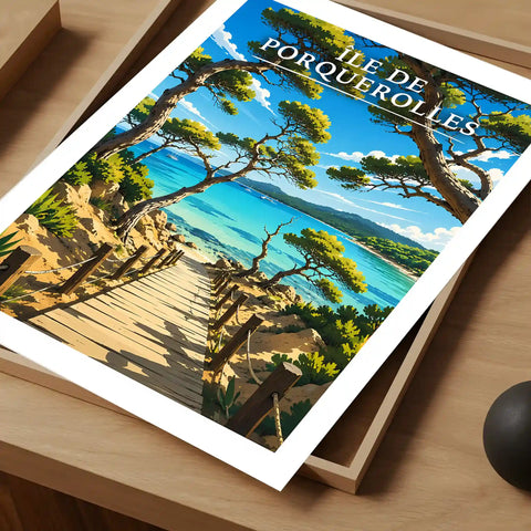 Affiche - Île de Porquerolles