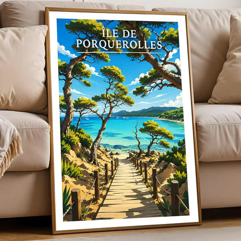 Affiche - Île de Porquerolles
