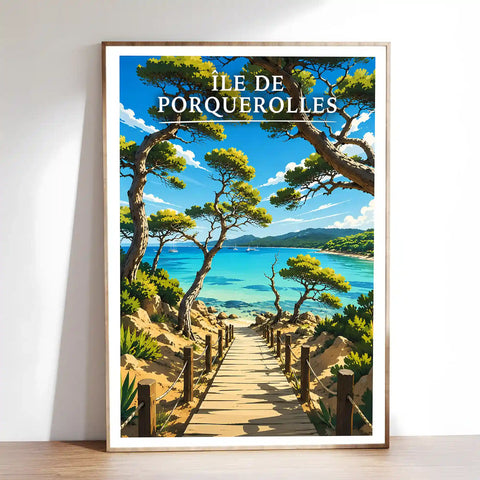 Affiche - Île de Porquerolles