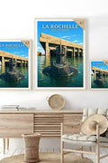 Affiche - La Rochelle - Base Sous-Marine - affiche la rochelle