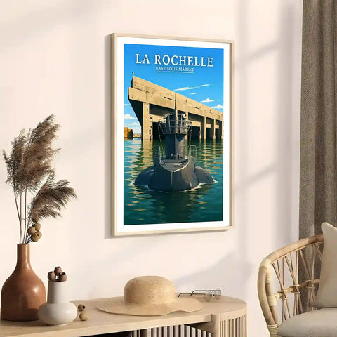Affiche - La Rochelle - Base Sous-Marine - affiche la rochelle