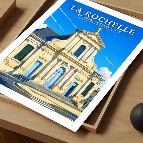 Affiche - La Rochelle - Cathédrale Saint-Louis