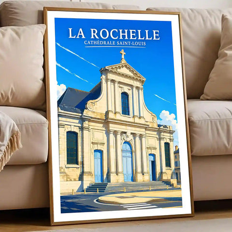 Affiche - La Rochelle - Cathédrale Saint-Louis