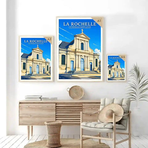 Affiche - La Rochelle - Cathédrale Saint-Louis