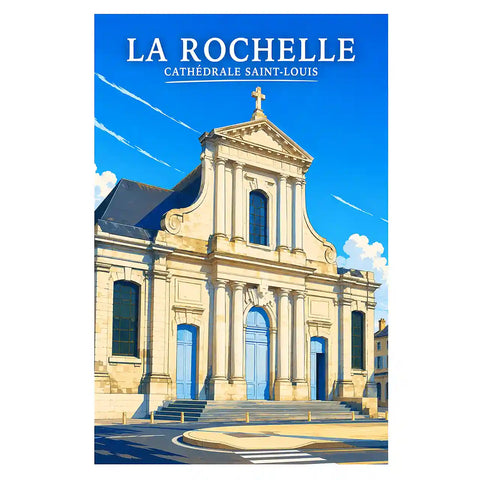 Affiche - La Rochelle - Cathédrale Saint-Louis
