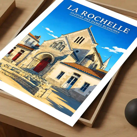 Affiche - La Rochelle - Cloître des Dames Blanches - affiche la rochelle