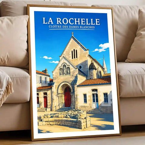 Affiche - La Rochelle - Cloître des Dames Blanches - affiche la rochelle