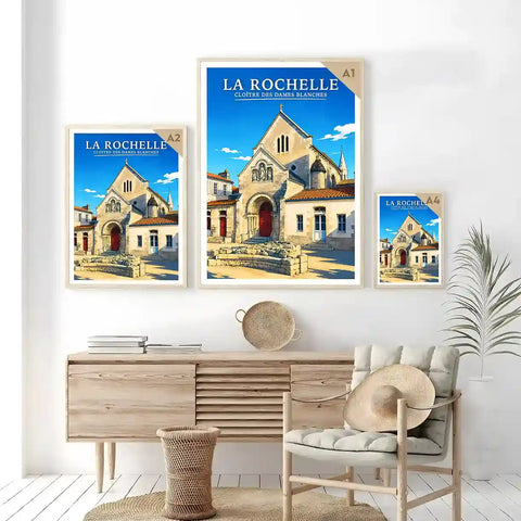 Affiche - La Rochelle - Cloître des Dames Blanches - affiche la rochelle