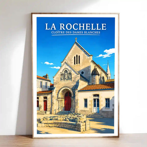 Affiche - La Rochelle - Cloître des Dames Blanches - affiche la rochelle