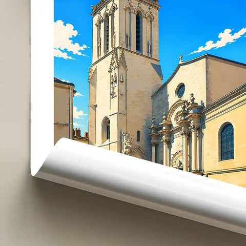 Affiche - La Rochelle - Église Saint-Sauveur
