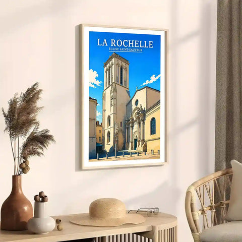 Affiche - La Rochelle - Église Saint-Sauveur