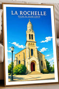 Affiche - La Rochelle - Église du Sacré-Coeur - affiche la rochelle