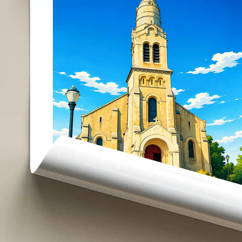 Affiche - La Rochelle - Église du Sacré-Coeur - affiche la rochelle