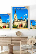Affiche - La Rochelle - Hôtel de Ville - affiche la rochelle
