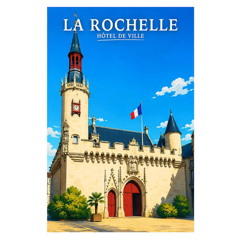 Affiche - La Rochelle - Hôtel de Ville