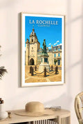 Affiche - La Rochelle - Le Centre-Ville - affiche la rochelle