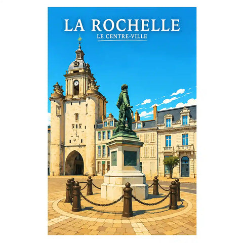 Affiche - La Rochelle - Le Centre-Ville