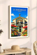 Affiche - La Rochelle - Les Halles - affiche la rochelle