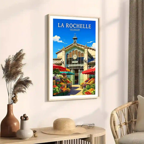 Affiche - La Rochelle - Les Halles - affiche la rochelle