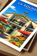 Affiche - La Rochelle - Les Halles - affiche la rochelle